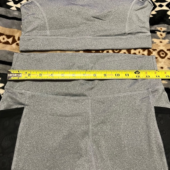 SASA Fashion 2pc Biker Short Set Black & Grey S/M - Picture 8 of 13